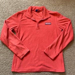 Vineyard Vines Pink Fleece Pullover